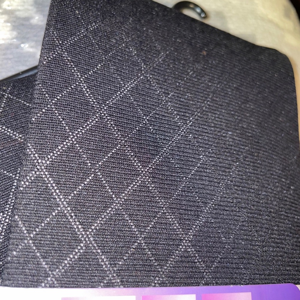 Curvation Textured Tights Microfiber‎ Opaque Enhancing Black Curvaceous 1 Argyle - Picture 4 of 4